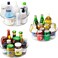 YCLADEC 3 Pack Lazy Susan 11.5" Inch Turntable Organizer for Cabinet Pantry Organizers and Storage Organization Spinning Spice Rack Bins Rotating Condiment for Countertop Kitchen Sink