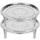 Mini Skater 2 Pack Thicken Stainless Steel Steamer Rack Insert Stock Pot Steaming Tray Stand Cookware Tool bread Tray Kitchenware Cooking Tools (8.5inch)