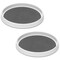 2 Set, 10 Inch Non-Skid Lazy Susan Organizers - Turntable Rack for Cabinet, Pantry Organization and Storage, Kitchen, Fridge, Bathroom Makeup Vanity Countertop, Under Sink Organizing, Spice Rack
