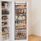 Fixwal 9-Tier Over the Door Pantry Organizer, Metal Hanging Spice Rack Storage Shelves with Adjustable Baskets for Kitchen, Black