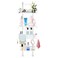 Over the Door Pantry Organizers and Storage Racks 4 Tier for Kitchen Bedroom Bathroom Laundry Garage with Shoes Snacks Clothes Towel Spice Bottles, Metal Steel Baskets, No Drill, 4 Hooks