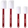 Norme 4 Pcs High Temp Silicone Spatulas Heat Resistant Rubber Spatula Commercial Silicone Scraper Spatula with Handle for Kitchen Cooking Baking Mixing Utensils, Dishwasher Safe (10 Inch,14 Inch)
