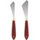 Painting Knife Set Painting Mixing Scraper Stainless Steel Palette Knife Painting Art Spatula with Wood Handle Art Painting Knife Tools for Oil Canvas Acrylic Painting (2 Pieces)