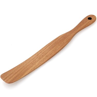 Skinny Wooden Spurtle for Sourdough Starter, Spreading, Baking, Mixing Sourdough Spoon Stirring Stick Wood Bread Spatula for Cooking Utensils Flat Spurtles Kitchen Tools Scraper Jar Spatula