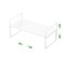 SOFRON Expandable Cabinet Storage Shelf Stackable Organizer Rack for Kitchen Bathroom Pantry Spice Cupboard Countertop Home Office Desk Heavy Duty Nonslip White Large 1 Pack