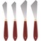 Painting Knife Set Painting Mixing Scraper Stainless Steel Palette Knife Painting Art Spatula with Wood Handle Art Painting Knife Tools for Oil Canvas Acrylic Painting (4 Pieces)