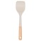Nonstick Silicone Spatula, Non Scratch Flexible Edge for Pans, Slip Resistant comfortable Wooden Handle, Heat Resistant BPA-Free Kitchen Spatulas for Cooking, 13.2 Inch, Khaki