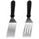 Metal Spatulas 2 Pieces, Stainless Steel Spatula with Heat Resistant Handle, 9.8 Inch Stainless Steel Spatula Ideal for Desserts, Pancakes, Eggs, Griddle Scraper or BBQ