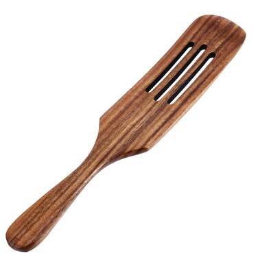 Milisten European Style Long Handle Wooden Shovel Wok Spatula Teak Wooden Utensils Bamboo Spurtles Slotted Spatula Kitchen Appliances Pizza Kit Non Stick Cooking Spatula Sauce Spoon Shovel