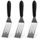 Small Spatula 3 Pieces, Metal Spatulas for Kitchen Use, Stainless Steel Mini Serving Spatula for Flipping and Cooking, Ideal for Brownies, Tiramisu, Cookie, Lasagna or Pancakes, etc