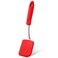 Yetene Small Silicone Spatula Mini Silicone Cookie Spatula Heat Resistant Flexible Small Silicone Turner for Kitchen Nonstick Cookware No Scratch Spatula Flipper for Egg Pancake(Red,Small)