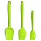 Silicone Spatula 3-piece Set, Ergonomic Handle High Heat-Resistant Spatulas, Non-stick Rubber Spatulas with Stainless Steel Core, Green