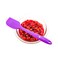 Restaurantware 10.6 Inch x 2.2 Inch Silicone Spatula 1 Flat Flexible Spatula - Dishwasher-Safe Withstands Heat Up To 570F Purple Silicone Mixing Spatula For Baking Mixing Stirring