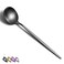 Matt Black Dinner Spoons 6 Piece, 8.1'' Stainless Steel Tablespoons, Soup Spoons, Dessert Spoons, Spoons Silverware for Home, Kitchen or Restauran,Dishwasher Safe