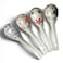 IQCWOOD Asian Soup Spoons, 6.2 inch Ceramic Soup Spoon, Chinese Japanese Soup Spoons for Ramen Pho Wonton Noodles Soup Dumpling Miso, 4Pcs