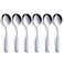 FULLYWARE Soup Spoons, Stainless Steel 6.1&acirc;&euro; Heavy Duty Round Spoons, Dinner Spoon Table Spoon Silverware, Metal Spoon Cutlery Set, 6-Piece