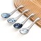 KHOI NGUYEN Soup Spoons Asian Soup Spoon ceramic Pho Spoons Chinese Soup spoons dumpling Japanese Soup Spoons Vietnamese Gifts set Asian Spoons Soup Ramen Korean Thai Wonton Kitchen Utensils Set of 4