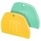 Teenitor 2 Pieces Dough Scraper, Dough Cutter Bench Scraper, Dough Scrapers Multipurpose Food Scrapers for Dough, Cake, Bread Yellow and Green