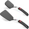 2 Pack Flexible Silicone Spatula Turner, 600&Acirc;&deg;F Heat Resistant Silicone Spatula Set for Nonstick Cookware, Kitchen Silicone Cooking Utensil Set for Egg Pancake Flipper/Heat Resistant Silicone Grip