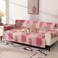 Skidproof Sofa Cover-Butterfly Sofa Slipcover with Elastic Straps-Easy Fit Slip Cover-Washable Furniture Protector for Pets and Kids(Sofa,Hot Pink)