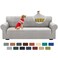 XINEAGE 2025 New Couch Covers for 3 Cushion Couch 1 Piece Sofa Slipcovers High Stretch Soft Couch Covers Washable Sofa Furniture Protector Anti-Slip Sofa Couch Covers Dogs (Sofa, Silver Grey)