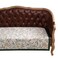 patdrea Designer Sofa Couch Cover, Green Velvet Floral Sectional Bed Bench Covers, Luxury Bed Stool Bench Slipcovers, Footstool Cover,33"*71