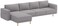 Durable Three Or Two (3 or 2) Seat with Chaise Sofa Cover Replacement Custom Made Compatible with IKEA Norsborg Sectional Corner Chaise Sofa Slipcover (3 and Chaise Polyester Light Gray)