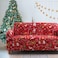Mybedsoul Christmas Printed Sofa Cover Santa Claus Elastic Couch Cover Machine Washable Christmas Theme Red Sofa Slipcover for Living Room(2 Seater/Loveseat)