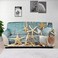 AFPANQZ Nautical Theme Starfish Sofa Slipcover Spandex Non Slip Soft Couch Sofa Covers Washable Furniture Protector with Non Skid Foam Elastic Bottom, Gray Blue, 55" to 72.8" Loveseat Sofa 2 Seater