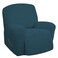 Easy-Going Recliner Stretch Sofa Slipcover Sofa Cover 1 Piece Furniture Protector Couch Soft with Elastic Bottom Kids,Polyester Spandex Jacquard Fabric Small Checks(Oversize Recliner,Deep Teal)