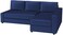 HomeTown Market Heavy Duty Velvet Friheten Sofa Cover Replacement Custom Made Compatible with IKEA Friheten Sofa Bed Sleeper Sectional Corner Slipcover (Velvet Blue Left)