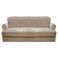 CUCRAF T Cushion Sofa Cover 4 Piece Slipcovers, Soft Thick Velvet Couch Cover for Living Room, Washable High Stretch Furniture Protector with 3 Cushion Slipcover, (Sofa, Khaki)
