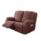 Genina Recliner Loveseat Cover Stretch Couch Covers Sofa slipcover for 2 Seat Reclining Couch Thick Jacquard Furniture Protector (Chocolate)