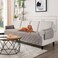 TAOCOCO Waterproof Oversized Sofa Covers for Pets Without Back Cover, Couch Seat Covers with Pocket for 4 Cushion Couch Washable Dog Couch Protector Sofa Slipcovers(Oversized Sofa, Light Brown)