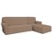 Easy-Going Stretch Sofa Slipcover 2 Pieces L-Shaped Sofa Cover Sectional Couch Cover for Living Room Jacquard Fabric Chaise Lounge Slipcover with Elastic Bottom for Dogs Kids Pets(Large,Camel)