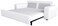 The KIVIK Sofa Bed Cover Replacement is Custom Made to Be Compatible for IKEA Kivik Sleeper Slipcover Only. (Cotton White)