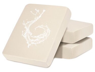 SearchI 3PC Waterproof Couch Cushion Covers Replacement, Washable Sofa Chair Seat Cushion Covers Soft Couch Cushion Slipcovers Stretch Furniture Protector for Kids, Pets(3 Packs, Beige)