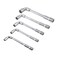 MY MIRONEY 5PCS L-Type Pipe Perforation Elbow Wrench Set, Metric Double-Head L Shaped Hex Socket Wrench Hardware Chrome-Vanadium Steel Wrench Repair Tool, 6mm, 8mm, 10mm, 12mm, 14mm