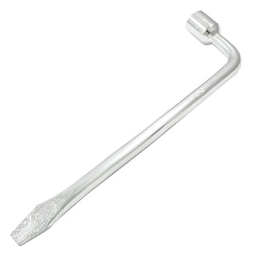 BokWin 1 Pcs Hexagon Slotted End Socket Lug Wrench L Type Tire Replacement Tool for Car(19mm)