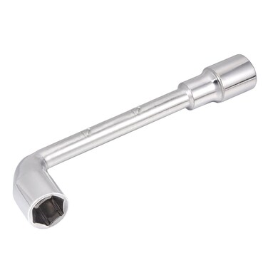 uxcell 12mm Metric L Shaped Angled Open Hex 6 Point Socket Wrench