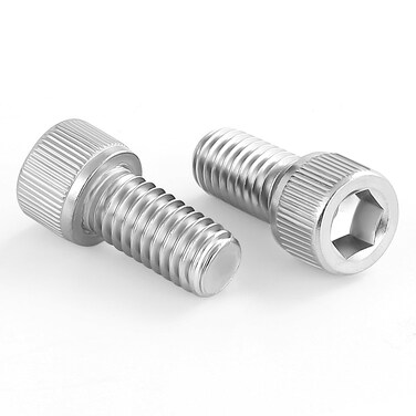 M6-1.0 x 16mm Socket Head Cap Screws Bolts, DIN 912, Stainless Steel 18-8 (A2-70), Bright Finish, Fully Threaded, Quantity 50