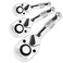 ELUMPLUS 1/4" 3/8" 1/2" Drive Ratchet Wrench Flex Head, 72-Tooth, Quick Release for Sockets, Reversible, 3 Piece Ratchet Socket Wrench