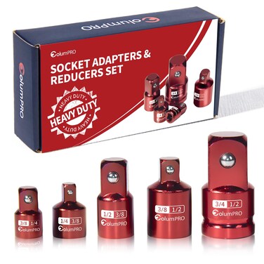 ColumPRO 4PCS Impact Socket Adapter Set,Socket Converter&amp;Reducer,1/2 to 3/8,3/8 to 1/2,3/8 to 1/4,1/4 to 3/8