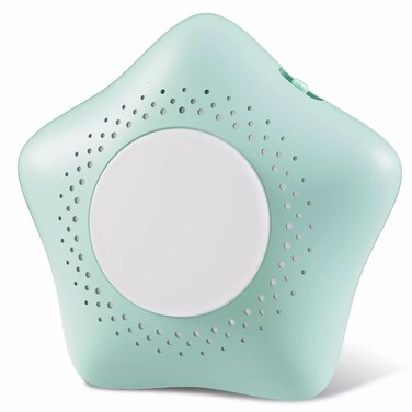 Baby Sound Machine, Baby Cry Activated Sensor with 9 Soothing Sounds,Travel and Nursery,Portable Baby Sleep Soother with 7 Nightlights,Recording Feature&amp;Volume Control for Baby Registry Gifts