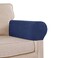 Stretch Sofa Armrest Covers Spandex Jacquard Arm Covers for Chairs and Sofas Anti-Slip Couch Armrest Covers with Sticker Furniture Armrest Protector for Sofa Couch Chair Recliner, Set of 2, Navy