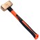 WEDO Copper Sledge Hammer 2lb, Club Hammer with Fiberglass Handle, Drilling Hammer, Crack Hammer, Die-Forge, Corrosion Resistant, DIN Standard, 14" Length