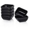 DELLING Ultra-Strong 3 Oz Ceramic Dip Bowls Set, Black Dipping Sauce Bowls/Dishes for Tomato Sauce, Soy, BBQ and other Party Supplies - Set of 6