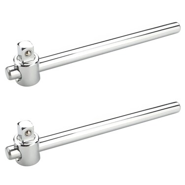 Utoolmart 3/8 Inch Drive Sliding Wrench Breaker Bar Adjustable T-Handle Socket Hand Tool 2Pcs
