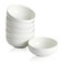 Swuut Ceramic Pinch Bowls,2.5 oz Mini Prep Dip Bowl Set,Small Dipping Salsa Charcuterie Soy Sauce Side Dish for Sushi,Set of 6(White)