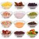 Cehomi Small Glass Prep Bowl, 2.5 Ounce Mini Glass Bowls, Clear Glass Containers Set for Meal Prepping, Snacks, Dipping Sauce, Spice, Nuts, Jams